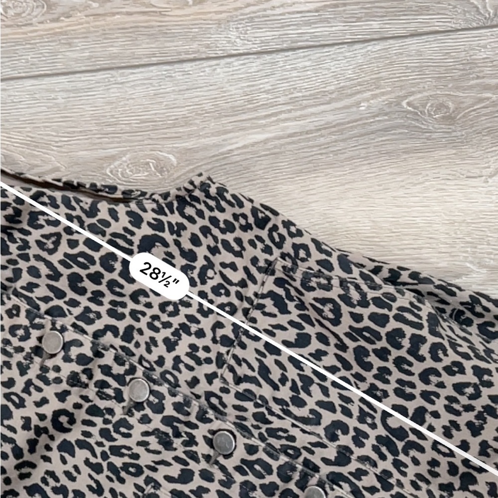 SO leopard print denim overall dress - Picture 4 of 4